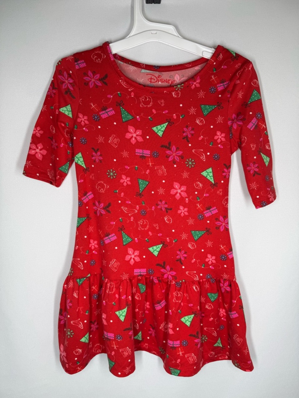 💜3/$15 Disney Princess Girls' Holiday Soft Play Dress - XS(4-5)